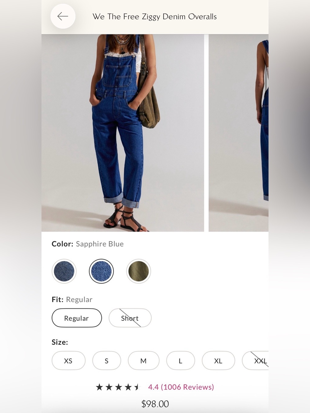 We The Free Ziggy Denim Overalls